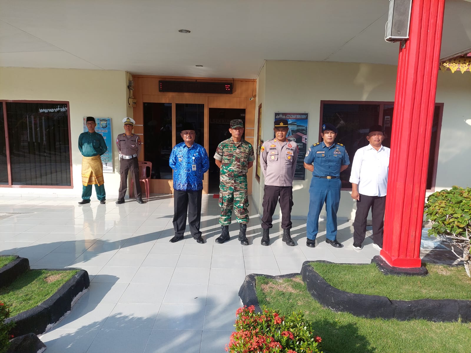 Polsek Kundur Gelar Apel Pasukan Pengamanan Tablig Akbar Isra' dan Mi'raj di Kecamatan Kundur