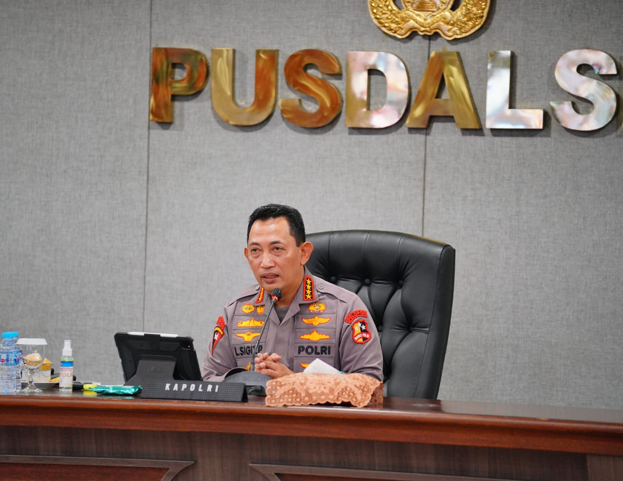 Kapolri Sigit Sampaikan Ucapkan Terimakasih ke Jajaran