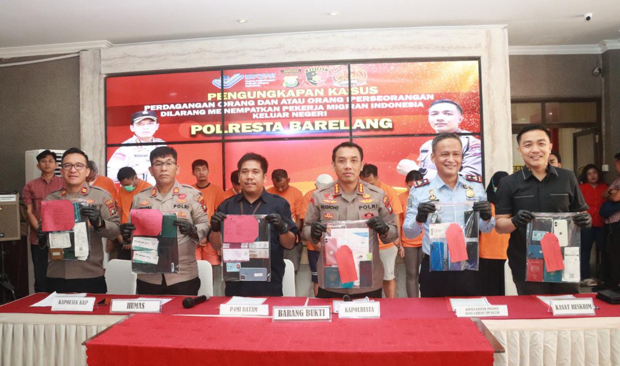 Kapolresta Barelang Ungkap Kasus PMI Ilegal dan Perintahkan Jajarannya Tindak Tegas Para Pelaku 