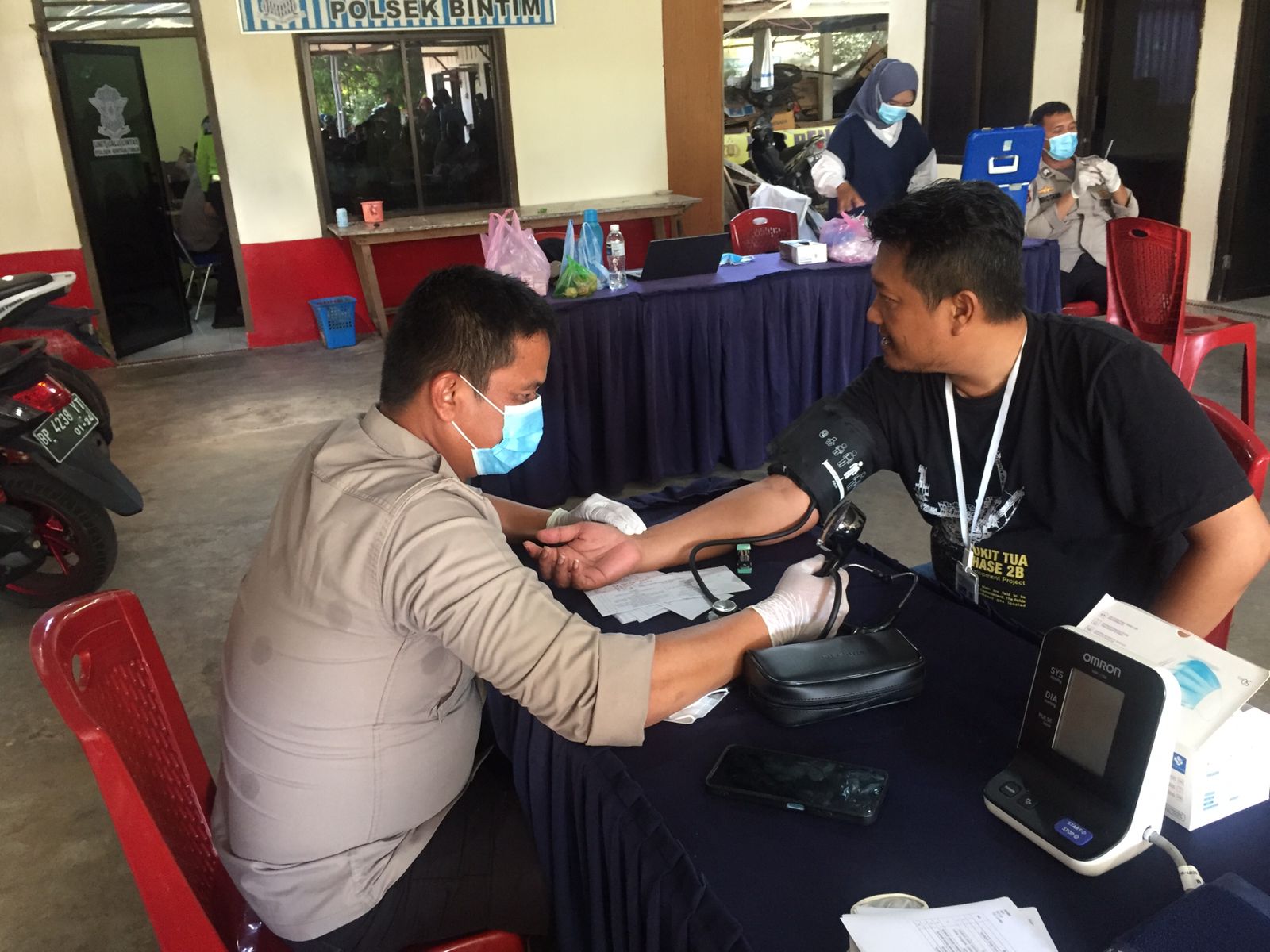 Polres Bintan Gelar Vaksinasi Merdeka Polri Presisi secara Gratis dalam Rangka HUT Bhayangkara Ke-77 2023