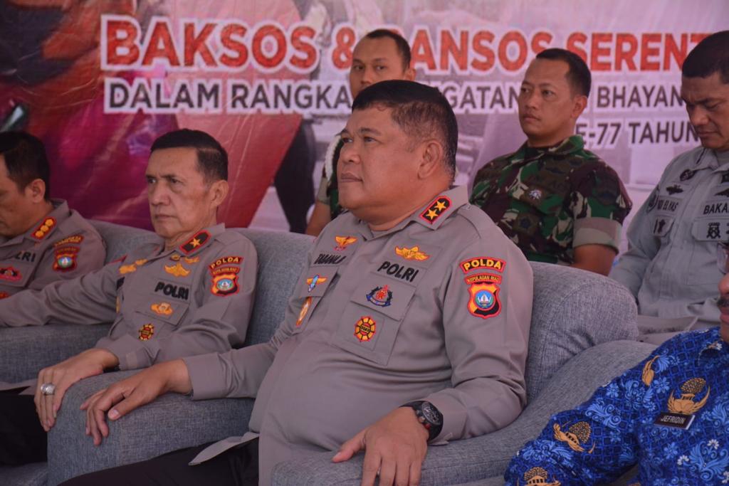 Kapolda Kepri Ikut Zoom Meeting dari Kapolri dalam Rangka HUT Bhayangkara Ke - 77 Tahun 2023