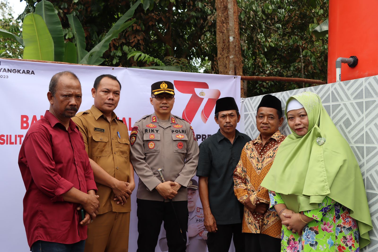 Kapolres AKBP Riky Iswoyo Resmikan Sarana Air Bersih dan Bedah Rumah Personil Polres Bintan