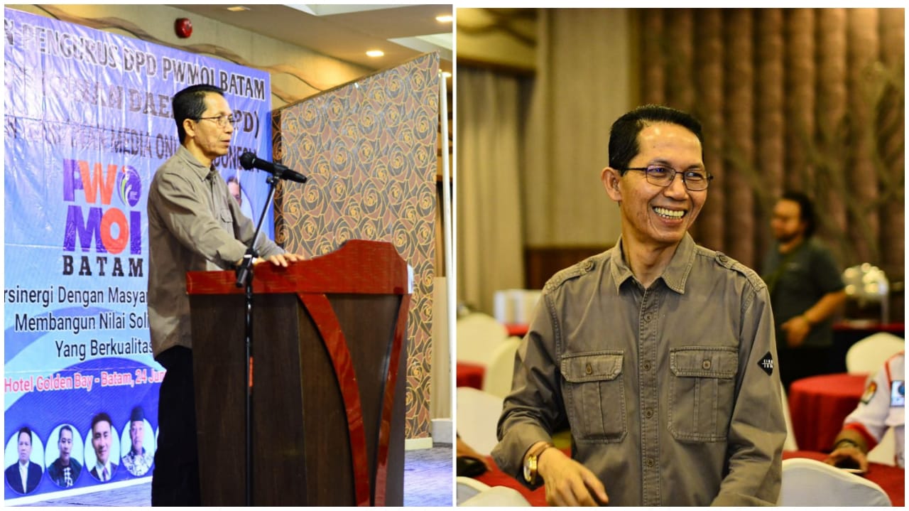 Amsakar Achmad Hadiri Pelantikan Pengurus DPD PWMOI Batam di Hotel Golden Bay