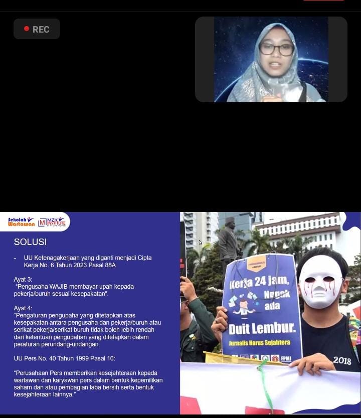 Webinar Gratis dari PT MZK Institute Tentang Kesejahteraan Wartawan di Perusahaan