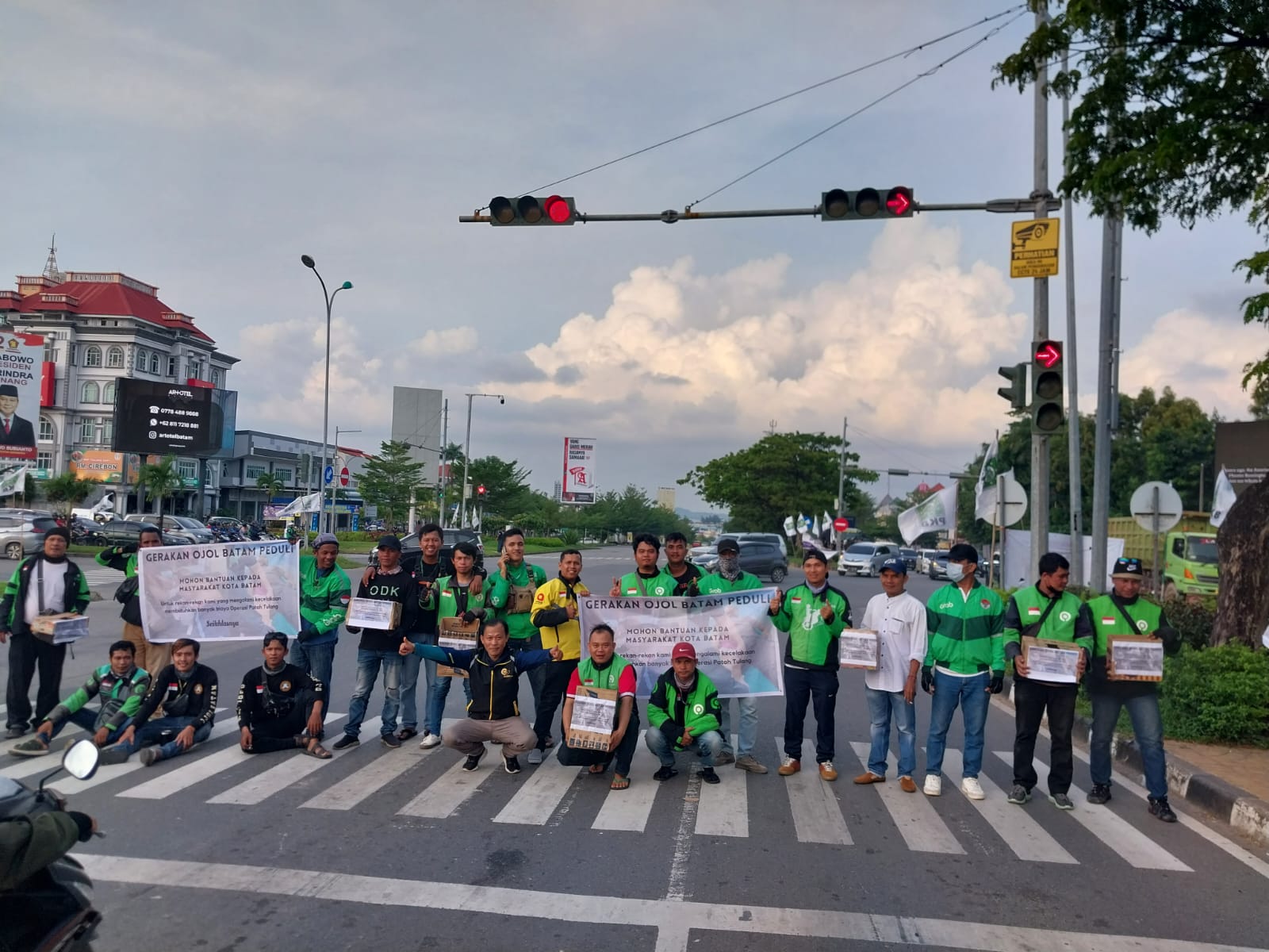 GOBP Laksanakan Penggalangan Dana Terhadap Rekan Ojol Terdampak Musibah