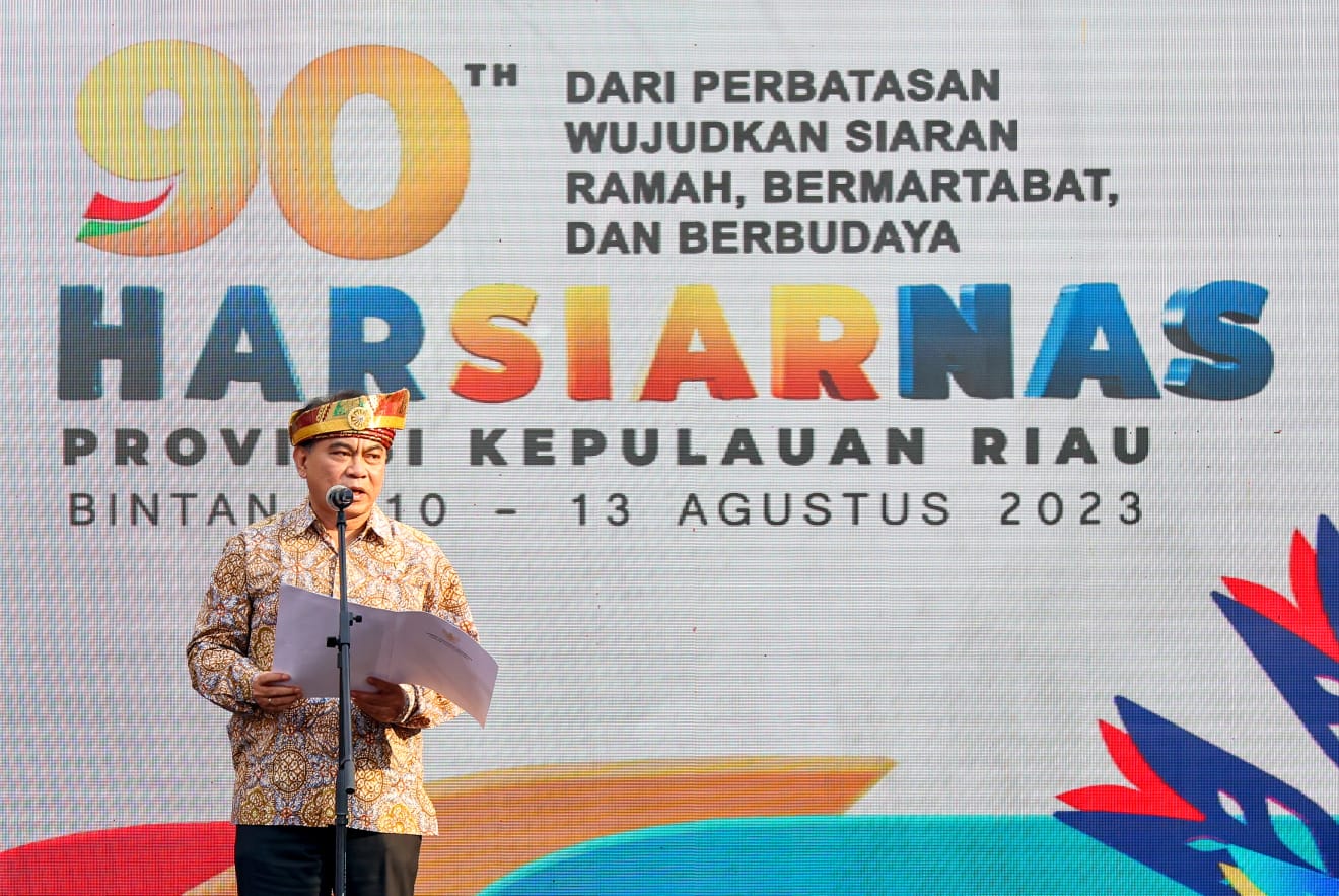 Puncak Peringatan Harsiarnas ke-90 di Kepri, Pemerintah Akan Tingkatkan Kepentingan Siaran di Perbatasan