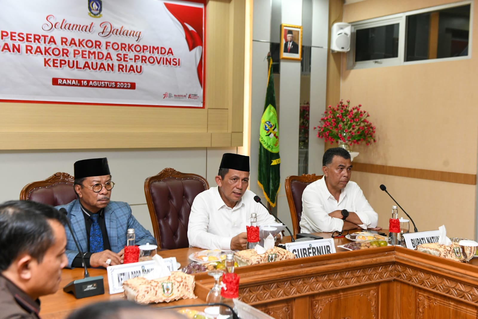 Gubernur Kepri Pimpin Rakor FORKOPIMDA dan Pemda Kabupaten/Kota di Natuna
