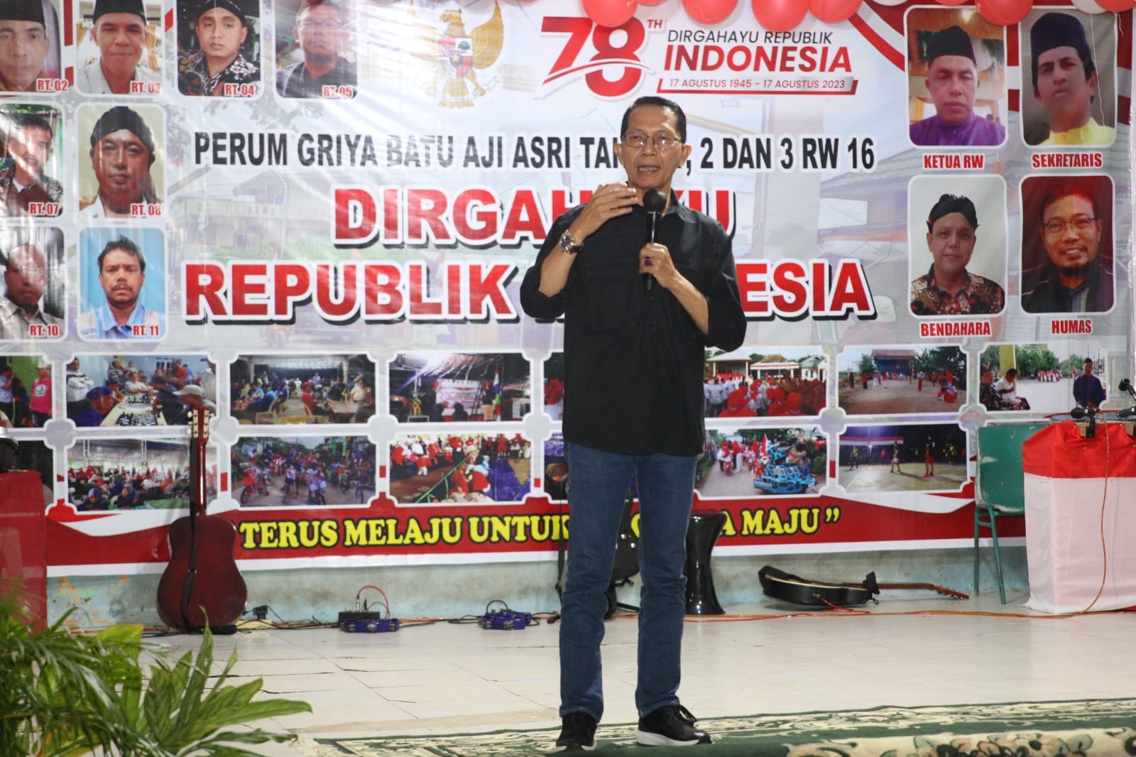 Warga Griya Permai RW 01 Batam Rayakan HUT RI ke 78 Bersama Amsakar Achmad
