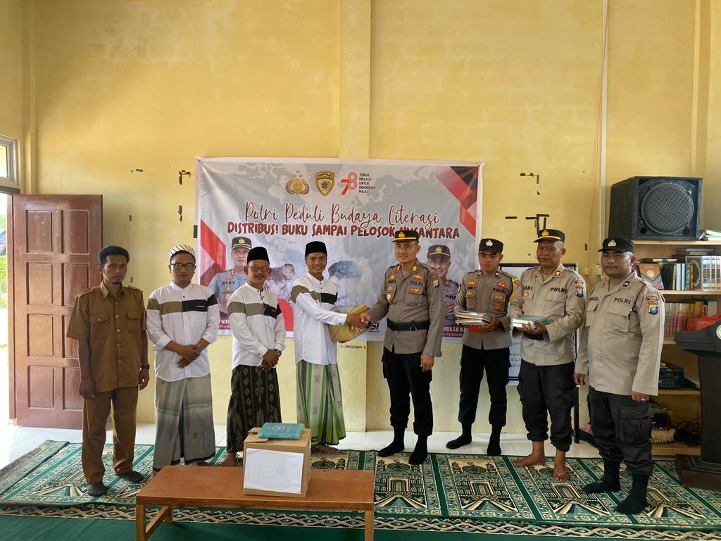 Kapolsek AKP Buala Harefa Pimpin Kegiatan Polri Peduli Budaya Literasi