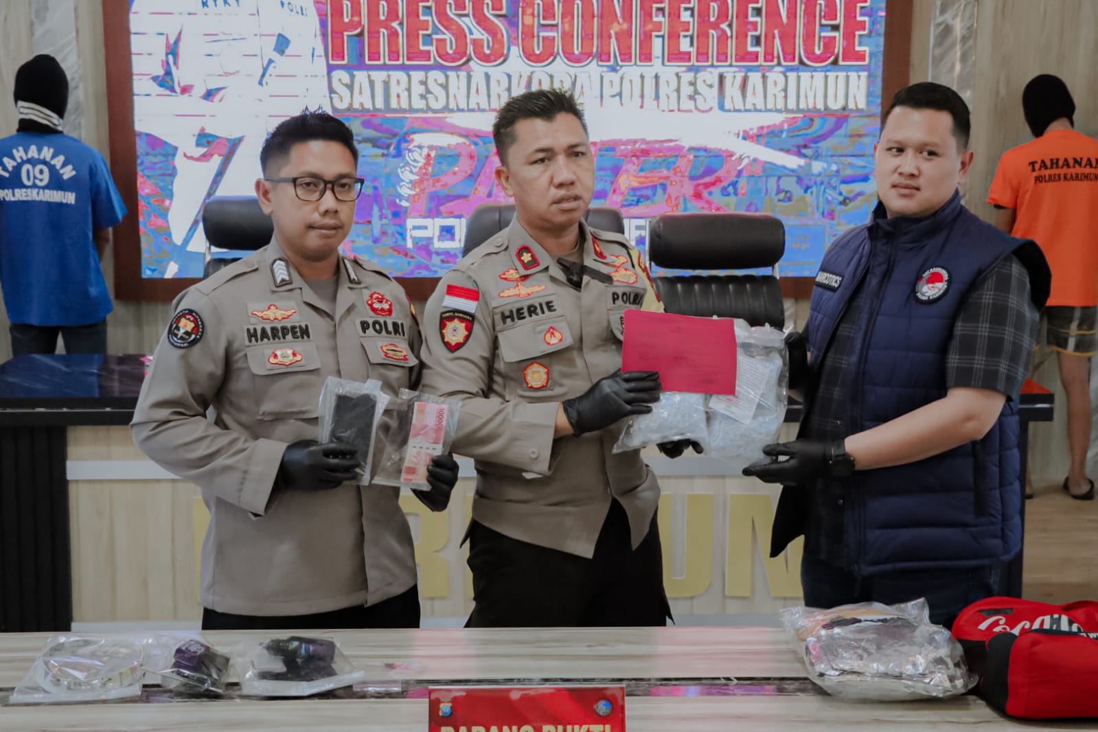 Sebanyak 3.947 Butir Pil Ekstasi Diamankan Satresnarkoba Polres Karimun