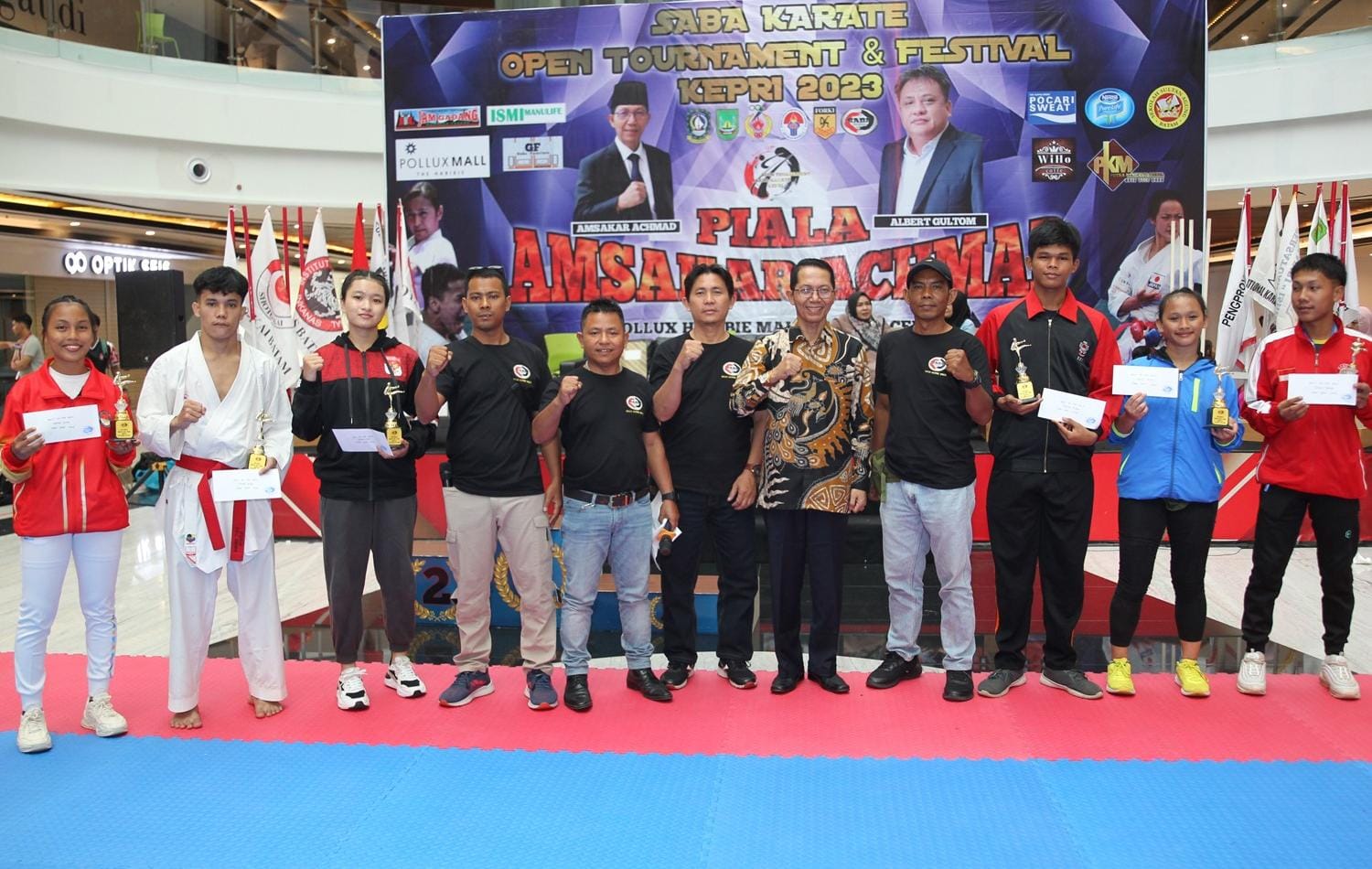 Saba Karate, Open Tournament dan Festival Kepri 2023 Piala Amsakar Achmad Resmi Ditutup