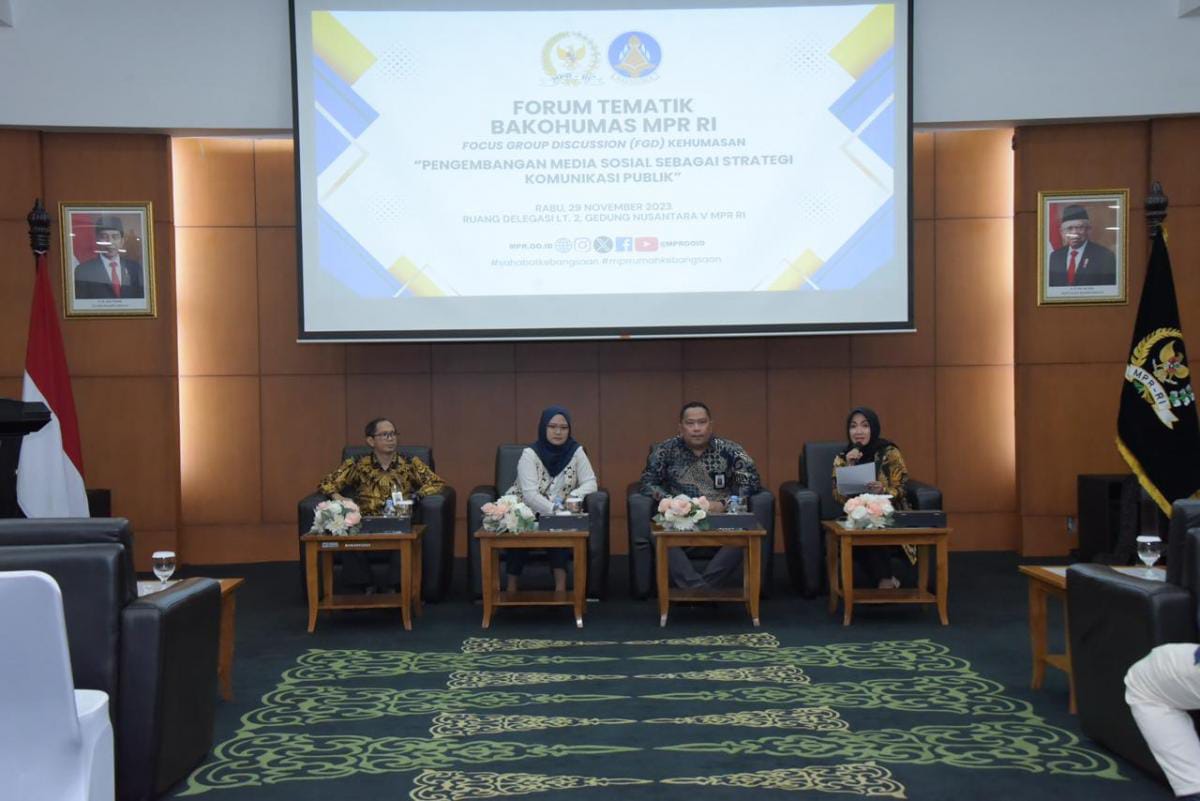 Forum Tematik Bakohumas MPR, Indro Gutomo : MPR Optimalkan Media Sosial Sebagai Strategi Komunikasi Publik