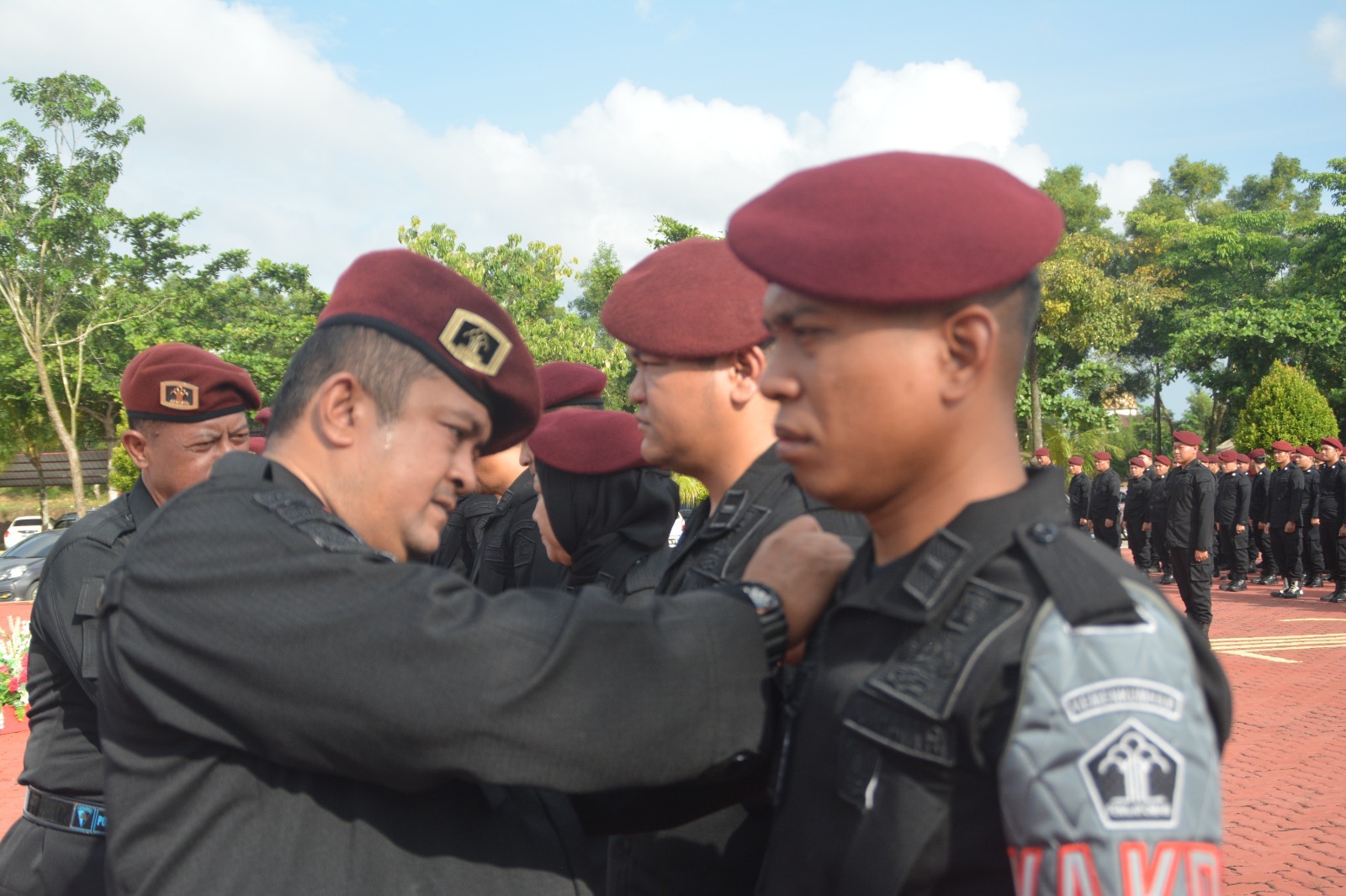 Sambut Nataru 2023 - 2024 dan Pemilu Rutan Kelas IIA Batam Laksanakan Apel Siaga