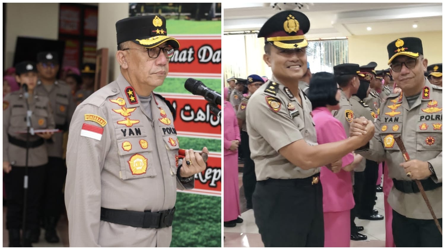 Kapolda Yan Fitri Halimansyah Pimpin Upacara Kenaikan Pangkat Personel Polda Kepri