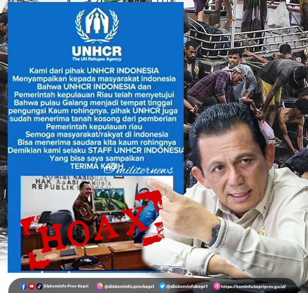 Gubernur Kepri Bantah Pulau Galang Jadi Penampungan Pengungsi Rohingya