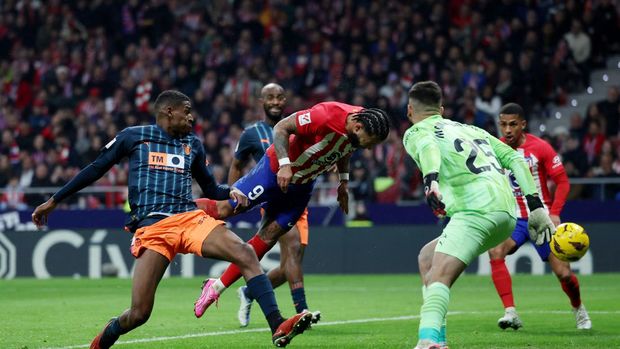 Atletico Madrid Vs Valencia: Diberikan 46 Persen