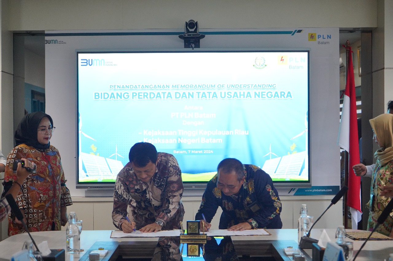 PLN Batam dan Kejaksaan Gelar Teken MoU Penanganan Hukum