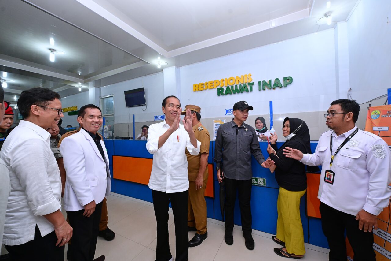 Presiden Jokowi RSUD Mokopido Tolitoli Sekaligus Tinjau Fasilitas Pelayanan BPJS