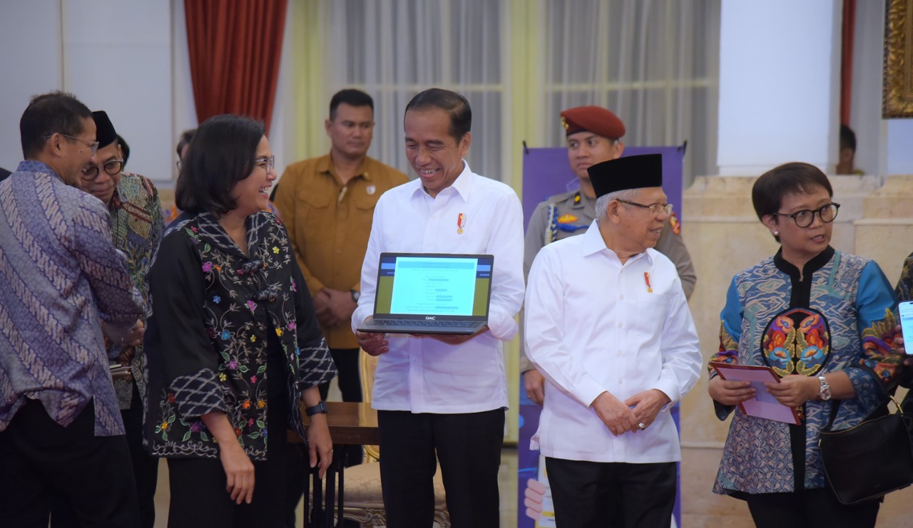 Presiden Jokowi dan Wakil Ma’ruf Amin serta Anggota Kabinet Indonesia Maju Sampaikan SPT Pajak