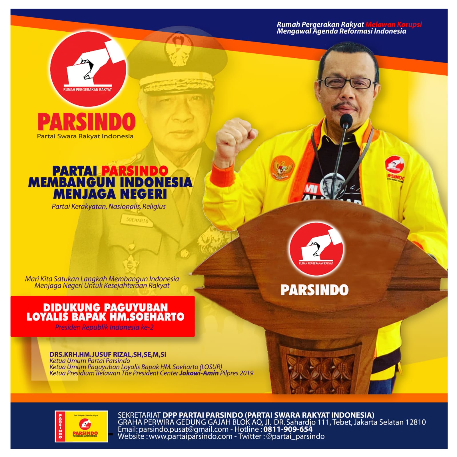 Partai Anti Korupsi Bentuk Satgas Pengawas KKN Dana Desa di Setiap Daerah dan Beri Pelayanan Hukum Gratis