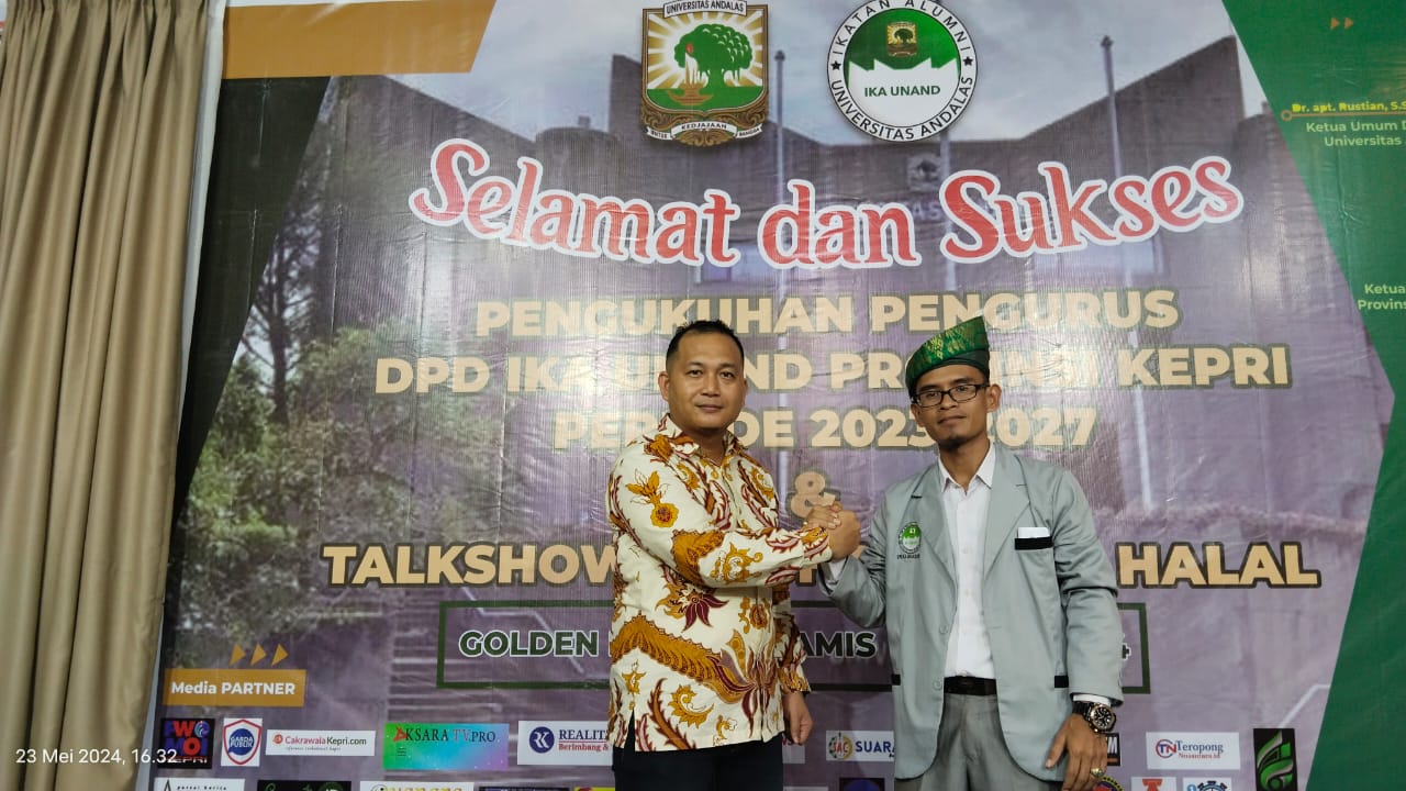 Ketua DPD PWMOI Batam Ucapkan Selamat dan Sukses Kepada Ketua IKA UNAND Kepri
