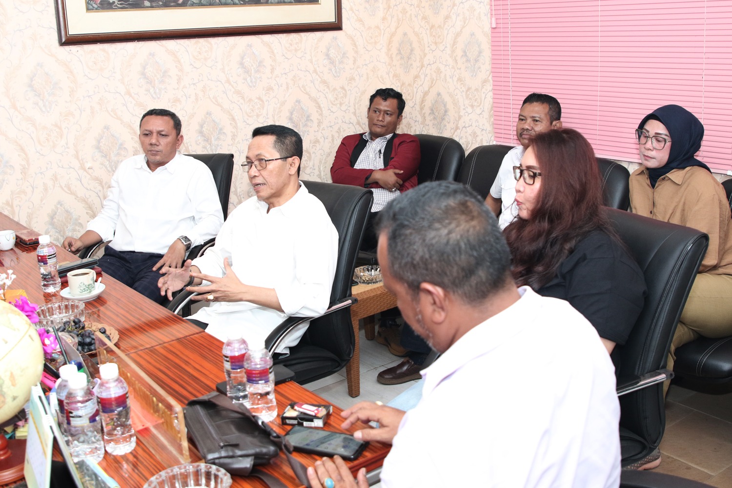 Kunjungan Amsakar Ahmad ke DPD PRAWIRO IGMP Kepri di Kota Batam