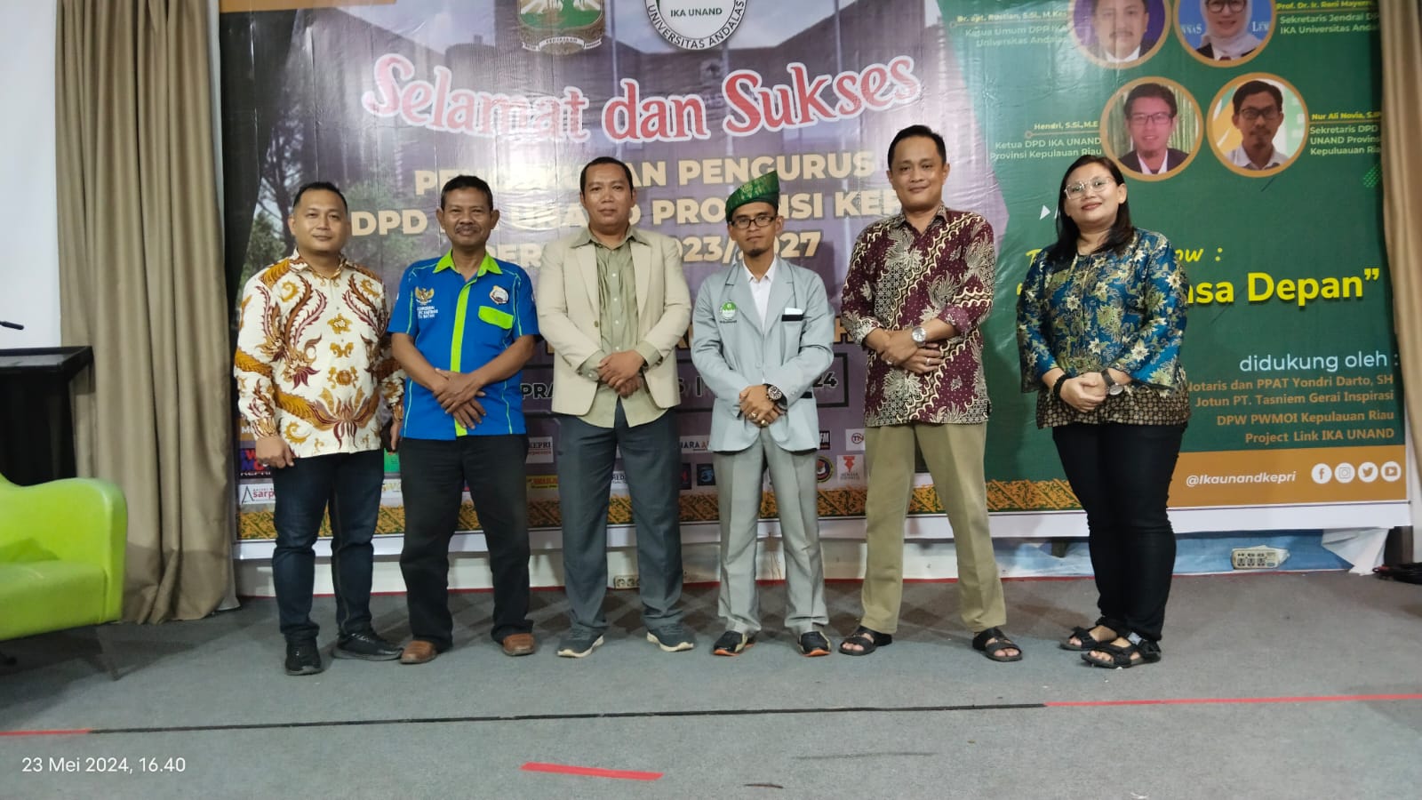 Pengurus IKA UNAND Kepri Resmi Dikukuhkan