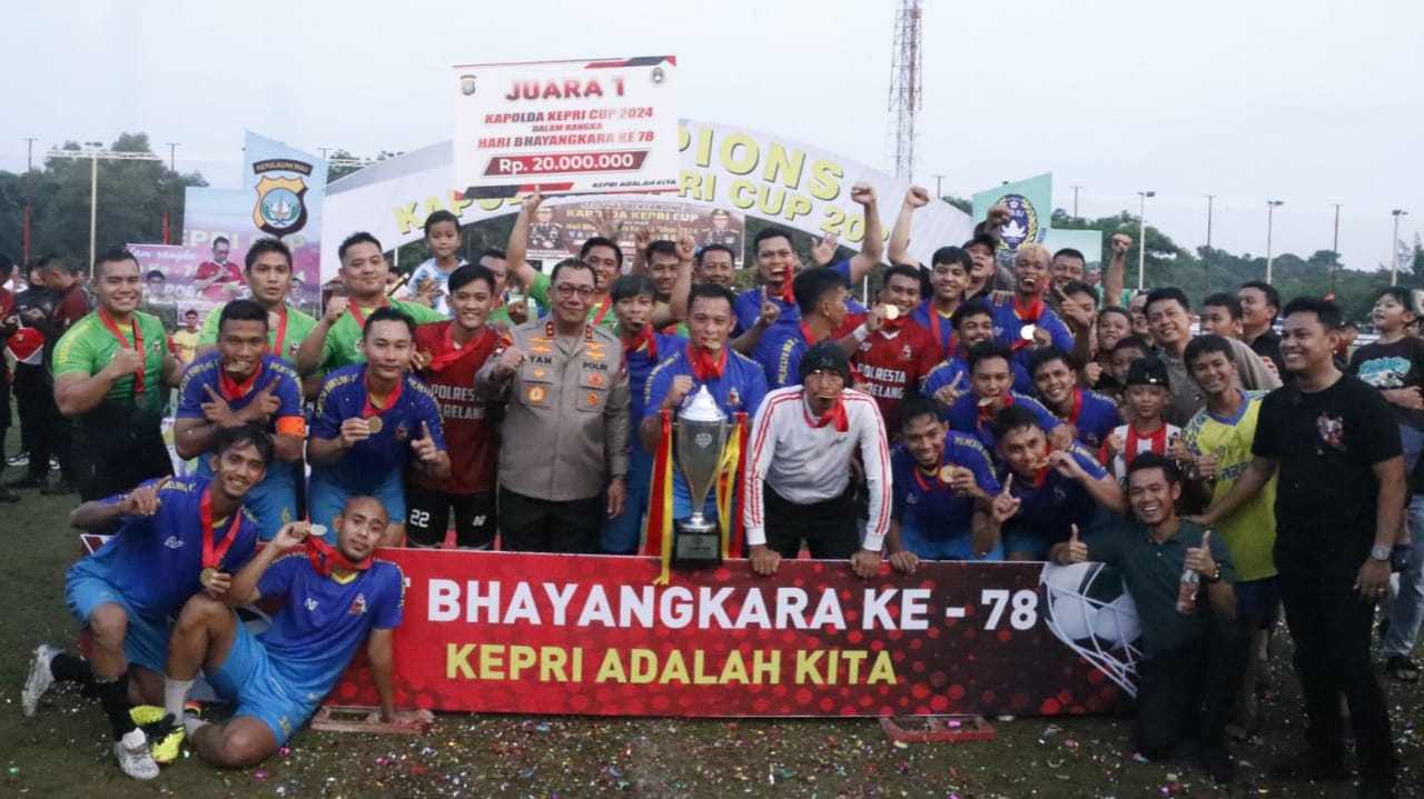 Sepak Bola Kapolda Kepri Cup 2024 Diraih Oleh Polresta Barelang FC