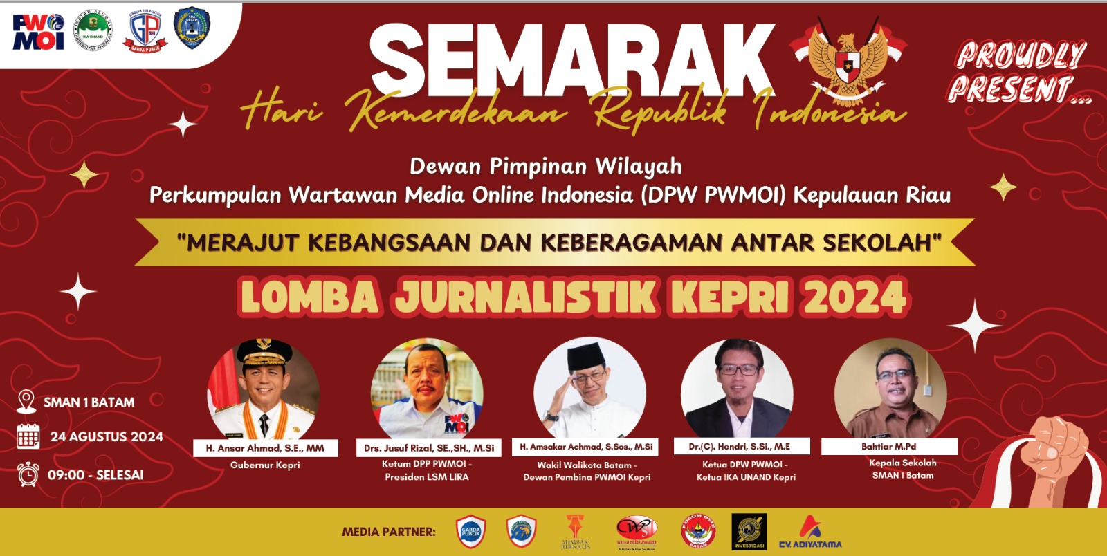 DPW PWMOI Kepri Gelar Lomba Jurnalistik se-Kepri Tahun 2024