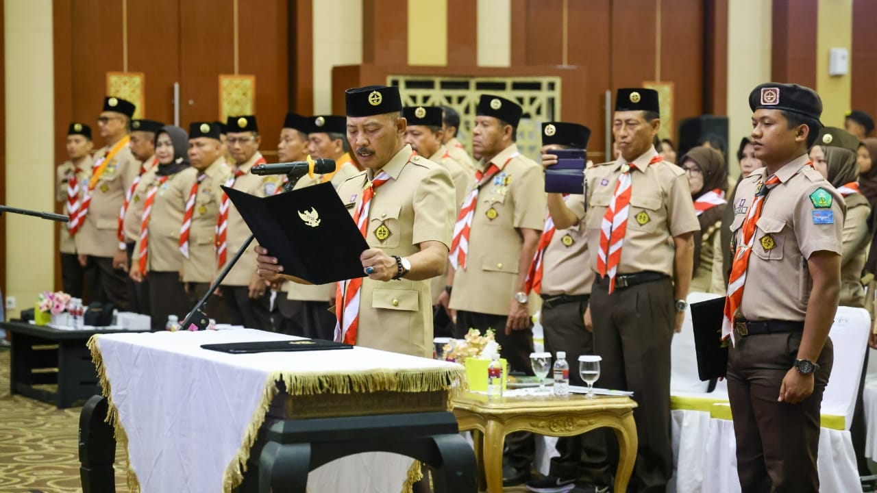 Kwarda Kepri Gelar Ulang Janji dan Pelantikan Sempena Hari Pramuka ke-63