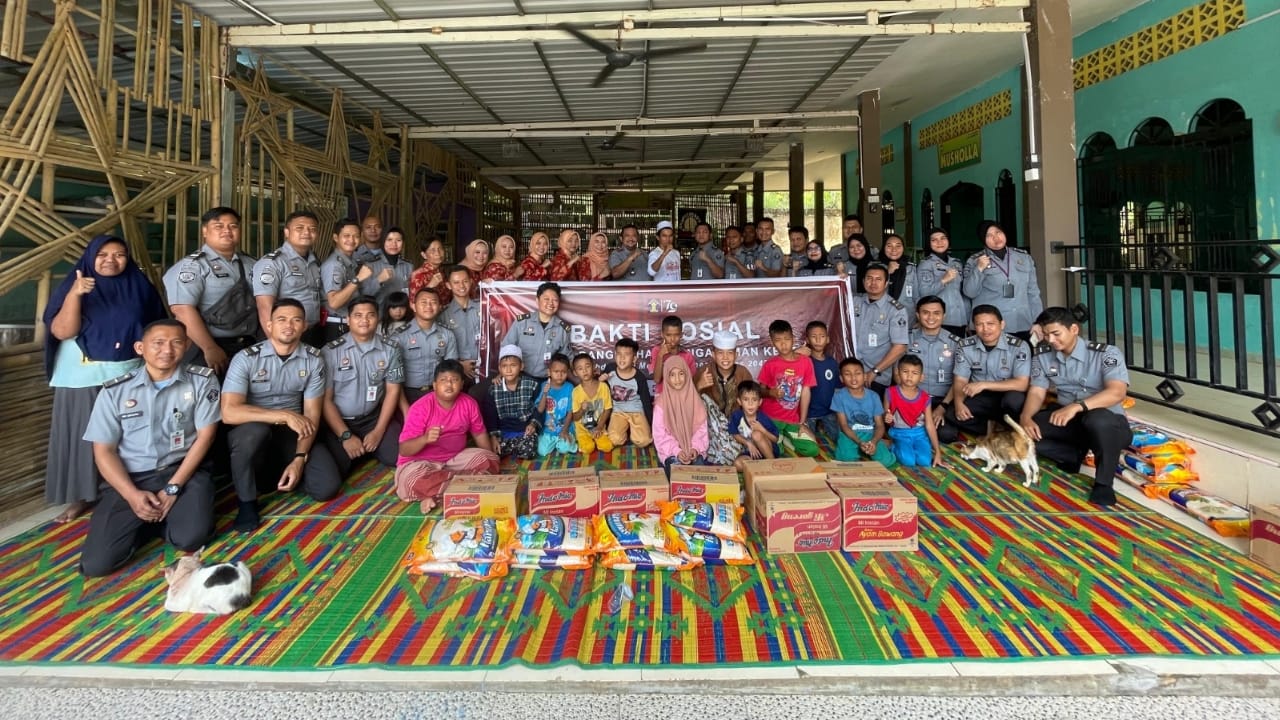Peringatan Hari Pengayoman Ke-79, Rutan Kelas IIA Batam Gelar Kegiatan Bakti Sosial