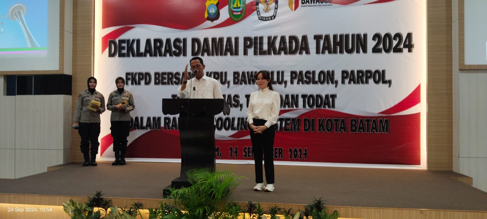 Polresta Barelang Gelar Deklarasi Pilkada Damai 2024, ASLI: Lebih Penting Keamanan dan Kedamaian