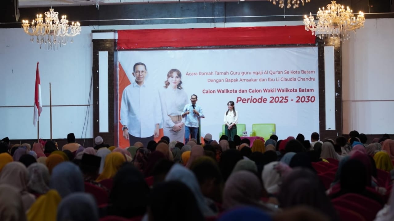 Temu Ramah Guru TPQ Se-Kota Batam Bersama Paslon ASLI, Berikut Pesan Amsakar - Li Claudia untuk Semuanya