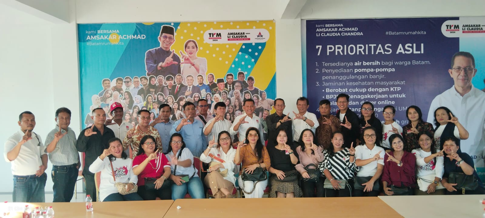 PSBI Wilayah Batam Nyatakan Sikap Dukungan ke Paslon Amsakar - Li Claudia
