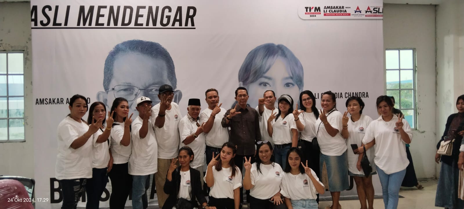 Terus Bertambah Dukungan dari Berbagai Elemen Masyarakat, Paslon Amsakar-Li Claudia Optimis Batam Maju