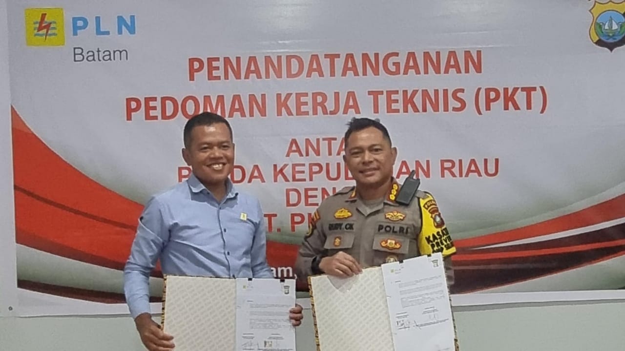 Jaga Keamanan Infrastuktur Kelistrikan, PLN Batam dan Polda Kepri Tandatangani Pedoman Kerja Teknis