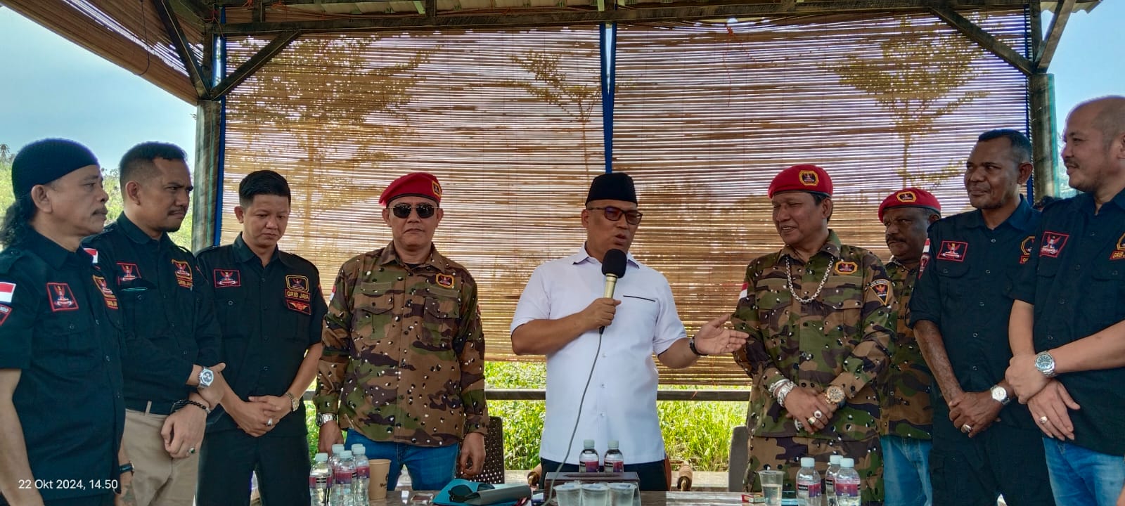 Nyayang Haris Pratamura Menyambangi Pengurus DPD GRIB JAYA Provinsi Kepri Sekaligus Ucapkan Selamat dan Sukses