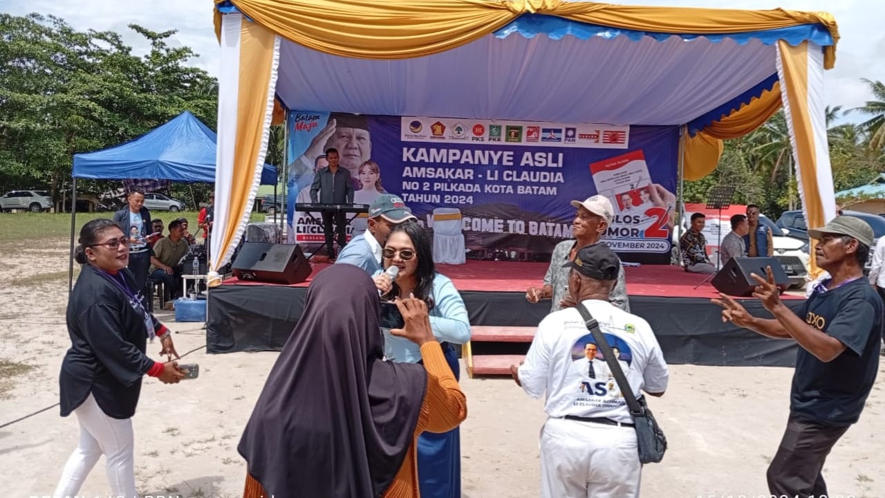 Warga dan Tokoh Rempang-Galang Kota Batam Antuasias Hadiri Kampanye Amsakar-Claudia