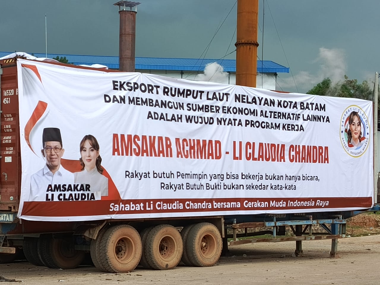 Pelepasan Ekspor Ratusan Ton Rumput Laut Nelayan Batam dari Relawan ASLI