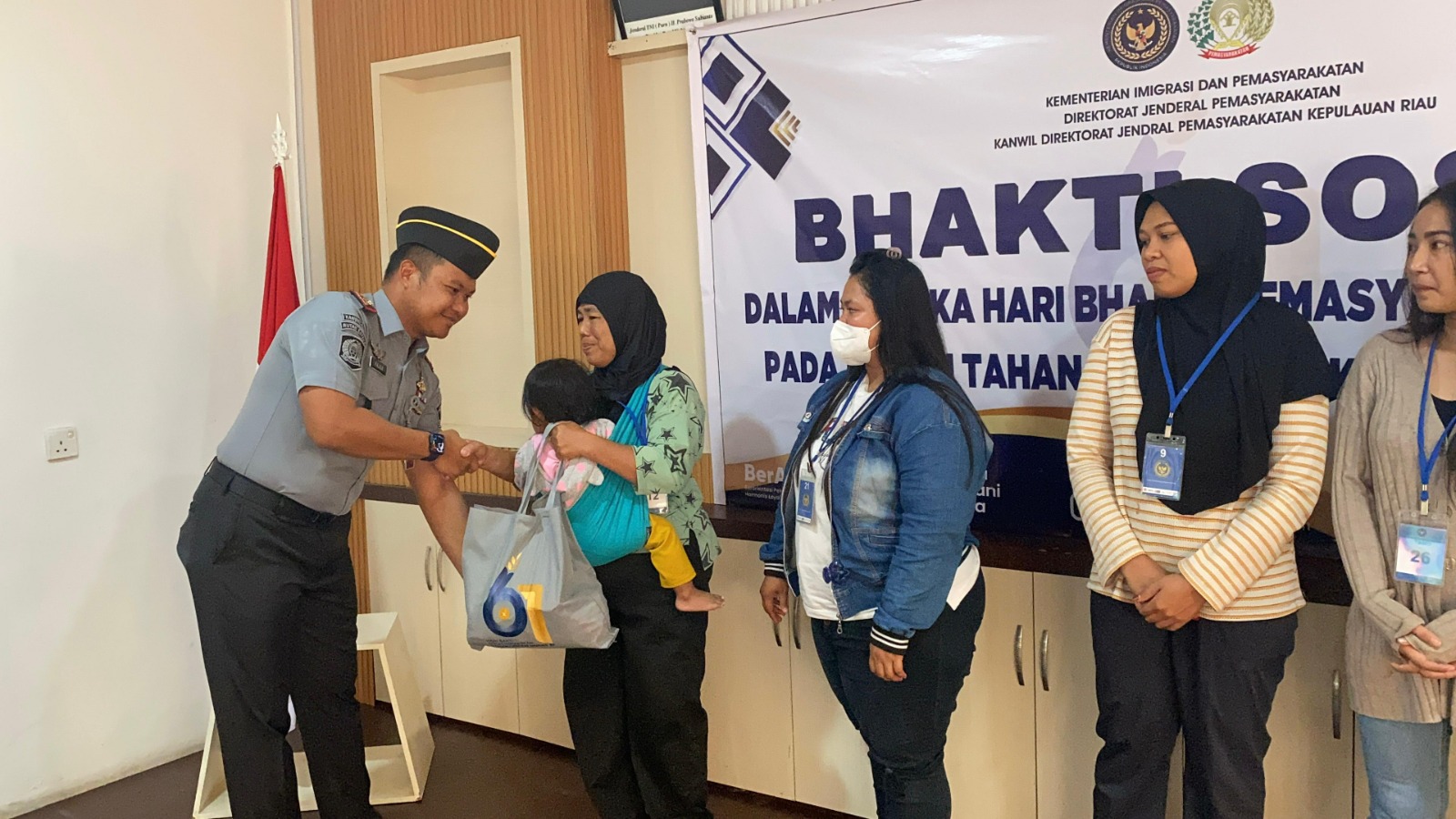 Peringati HBP ke-61, Rutan Batam Gelar Bakti Sosial bagi Keluarga Warga Binaan