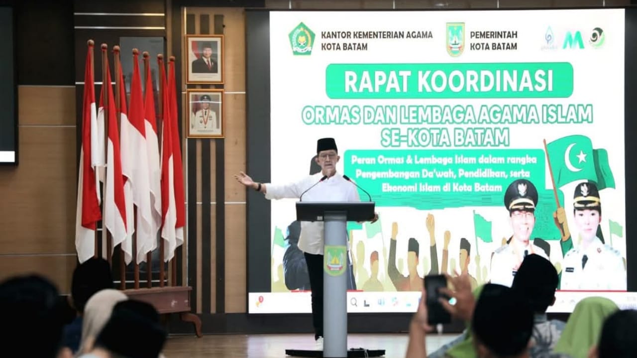 Rakor Ormas dan Lembaga Agama Islam se-Kota Batam, Amsakar Dorong Kolaborasi dalam Pembangunan Daerah