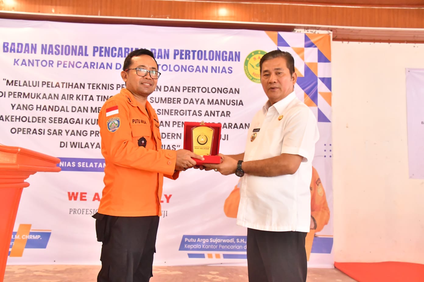 Tingkatkan Kemampuan SDM, Basarnas Nias Gelar Pelatihan Potensi SAR Teknis Pertolongan Permukaan Air