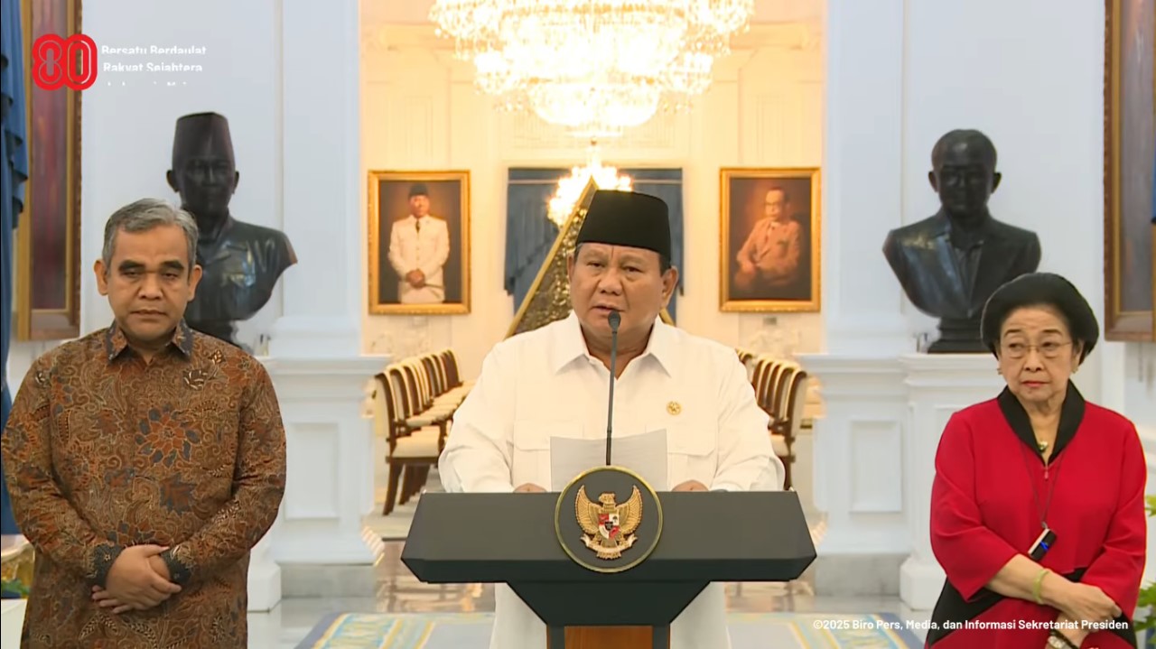 Dihadiri Sejumlah Pimpinan Partai, Keterangan Lengkap Presiden Prabowo Terkait Demo di Tanah Air