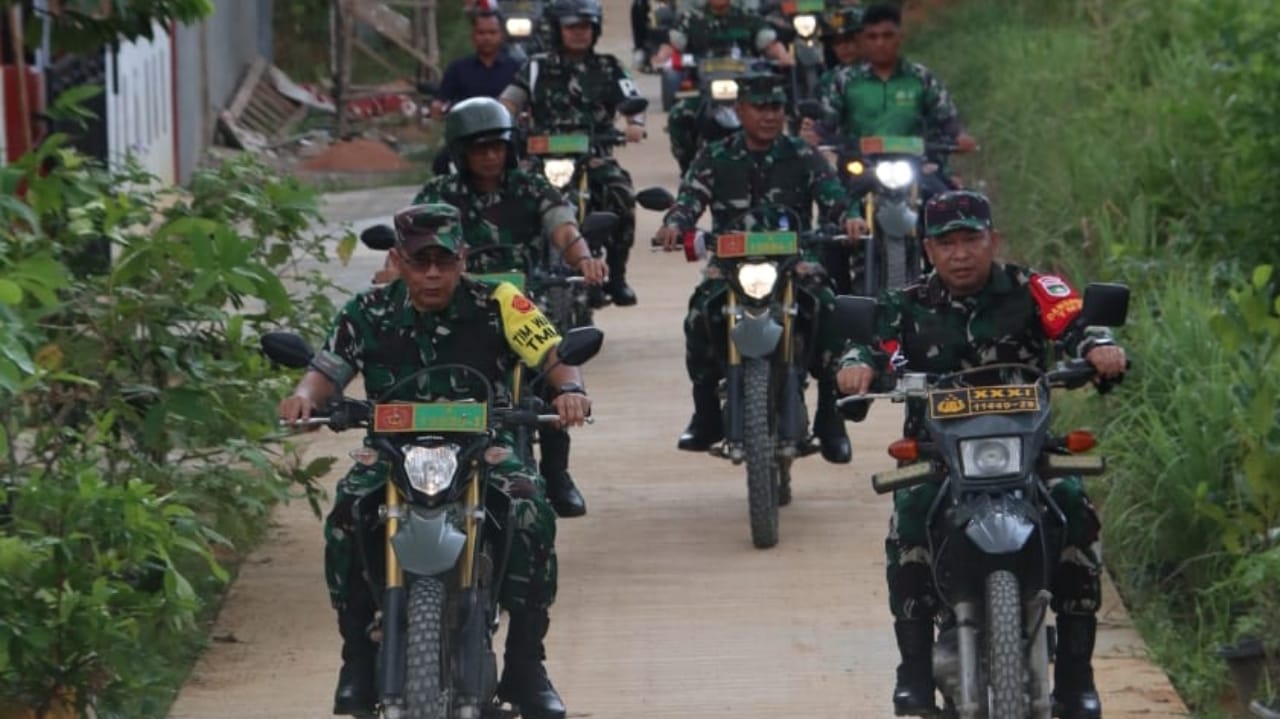 Tim Wasev Pusterad Tinjau Program TMMD ke-125 Kodim 0316Batam di Kavling Sambau IV