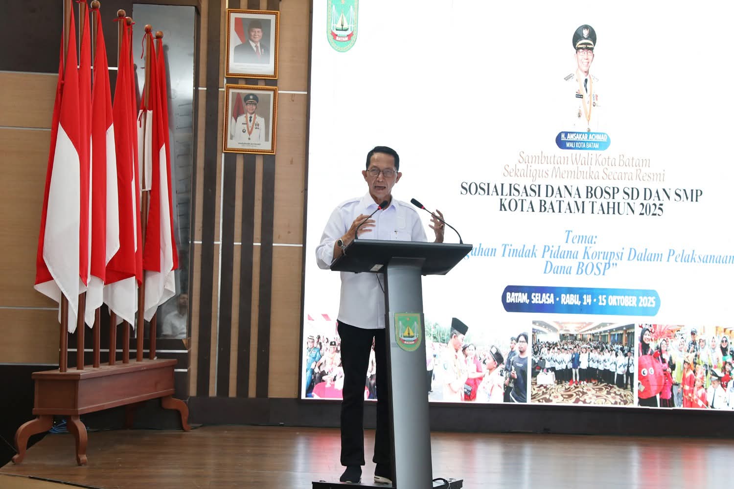 Buka Sosialisasi Dana BOSP SD dan SMP Kota Batam Tahun 2025, Amsakar: Pendidikan Sebagai Investasi Bangsa