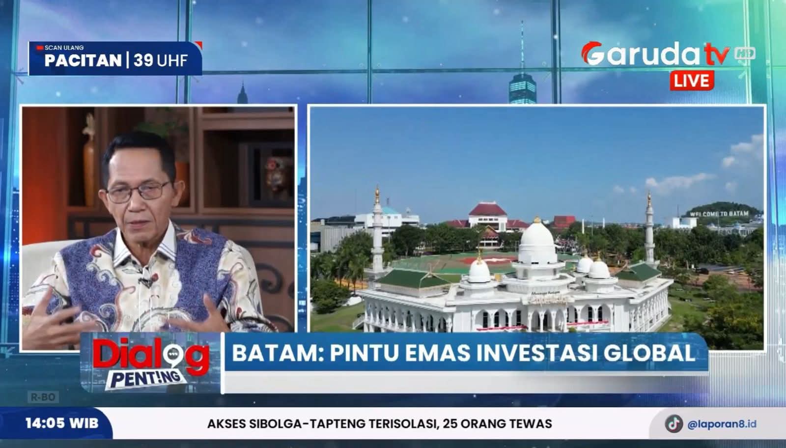 Wali Kota sekaligus Kepala BP Batam Hadiri Dialog Penting di GarudaTV: Batam Wilayah Tepat untuk Berinvestasi