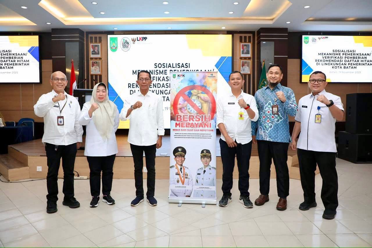 Wujudkan Good Governance, Wali Kota Batam Buka Sosialisasi Mekanisme Pemeriksaan dan Verifikasi Pemberian Daftar Hitam
