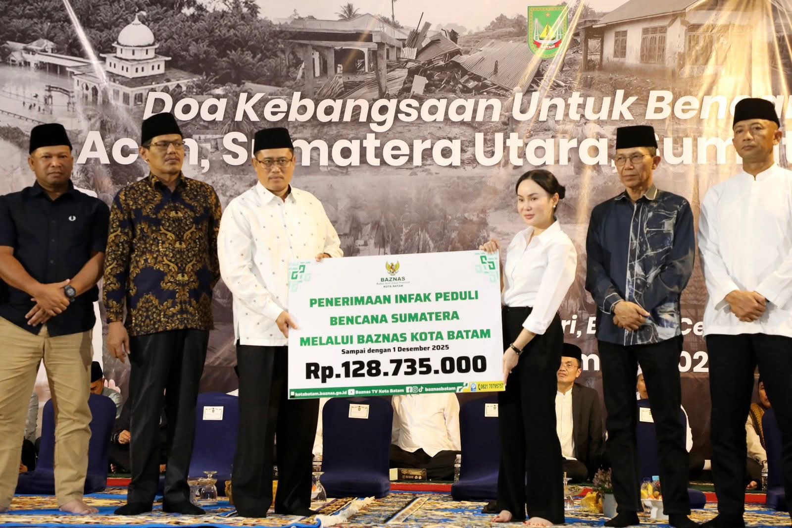 Amsakar - Li Claudia Ajak Warga Batam Galang Bantuan untuk Korban Banjir dan Longsor di Aceh, Sumut dan Sumbar