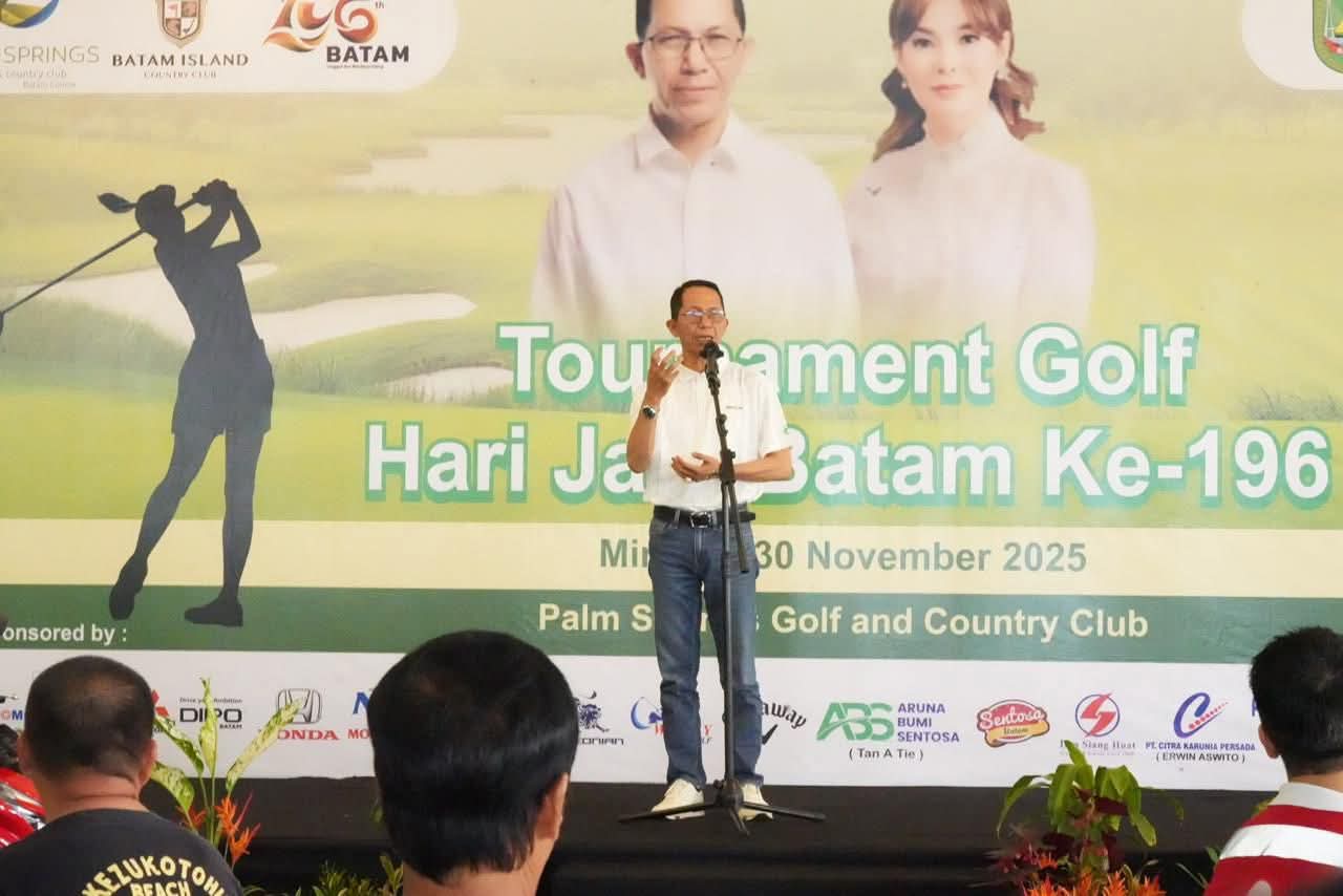 HJB Tournament Golf ke-196, Wali Kota Amsakar Pastikan Dukung Event Pendongkrak Pariwisata dan Investasi Batam