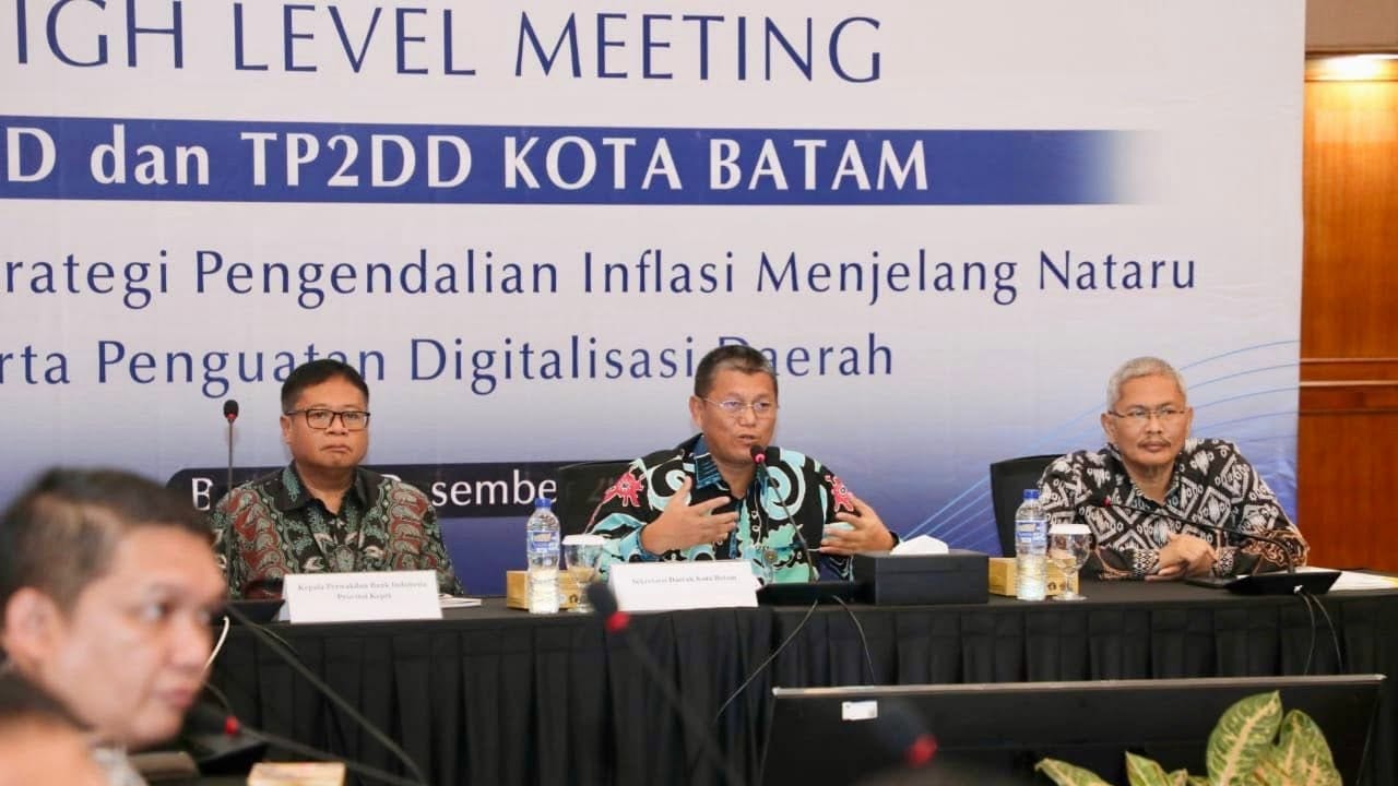 Jelang Akhir Tahun 2025, Batam Mantapkan Strategi Ekonomi lewat High Level Meeting TPID–TP2DD